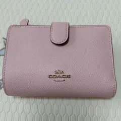 COACH ピンク 長財布 封筒型 - メルカリ