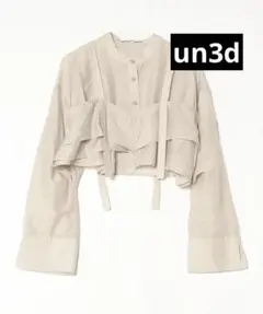 UN3D. BUSTIER LAYERED SHORT SH　ベージュのサムネイル