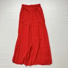 FREAK'S STORE フリークスストア　ジョーゼットフレアロングスカート赤