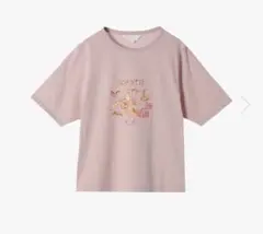 新品　agnès b.アニエスベー　プリントＴシャツ　ピンク　サイズ38 M