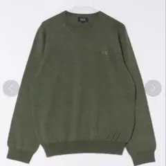 【新品，未使用】A.P.C メリノウールブレンドのロゴ刺繍セーター No1251
