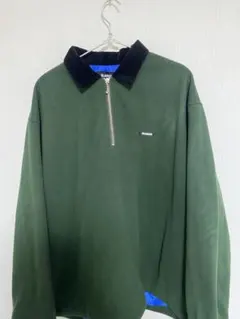 XLARGE オリーブグリーン ジップアップジャンパー