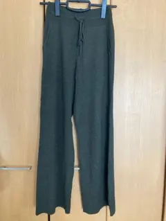 ユニクロ　ウォッシャブルニットリブパンツＭ