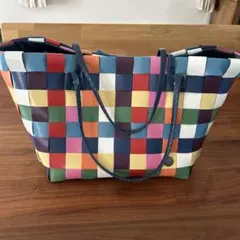 Handed By マルチカラー 編み込み トートバッグのサムネイル