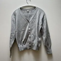 UNIQLO グレー Vネック カーディガン　Sサイズ