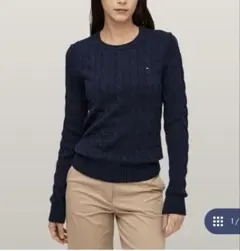 値下げ！TOMMY HILFIGER コットンケーブルニットセーター