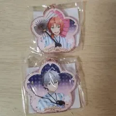 あんさんぶるスターズ！！ 桜色キーホルダー 月永レオ 瀬名泉 アニメイトカフェ