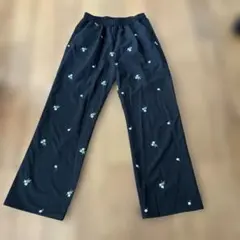 花柄刺繍 カジュアルパンツ ブラック Mサイズ　RagOutのサムネイル