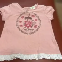 3can4o 半袖Tシャツ ピンク 80サイズのサムネイル