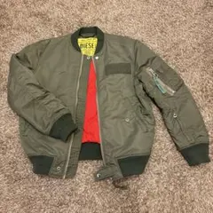 ♯値下げ DIESEL MA-1ジャケット オリーブ フライトジャケットLサイズ 中古・古着通販】DIESEL (ディーゼル) MA-1ジャケット フライト