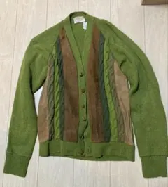 50s〜60s Vintage "Wool Cardigan" Size M