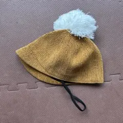 ユナイテッドアローズグリーンレーベルリラクシングキッズポンポン付き帽子54cm