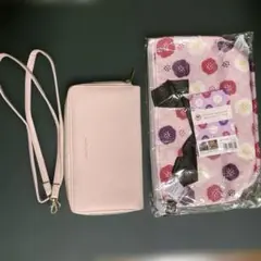 ピンク ショルダーバッグ 合成皮革・保冷バック