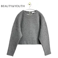 BEAUTY&YOUTH ウール・コットン混 ニットプルオーバー セーター