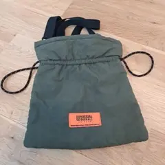 UNIVERSAL OVERALL ショルダーバッグ 巾着 カーキ