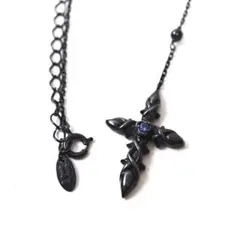 ブランド不明 クロス ロザリオ ネックレス 十字架 ゴシック SV925