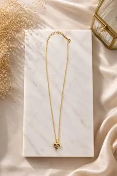 Nina Ricci ハート ネックレス ゴールド
