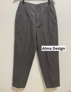 Alma Design ベイカーパンツ チャコールグレー Lサイズ