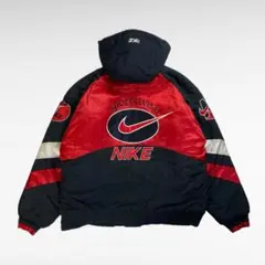 【90s】USA製　ナイキ シュプリーム元ネタ ジップパーカー フード取り外し可