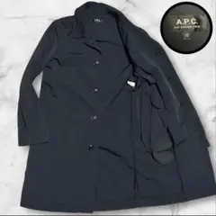 H.T様専用 極美品】A.P.C. ナイロン ステンカラーコート ブラック