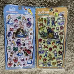 【正規品】ズートピア　アリスインワンダーランド　プチドロップステッカー