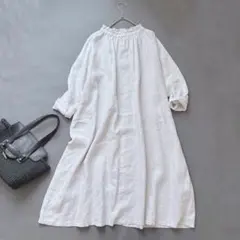 2025年最新】nest Robe ネストローブ リネンシャーリングネック