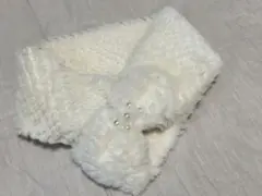 美品⭐︎ムーンバット オフホワイト ファー スヌード ネックウォーマー