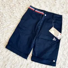 新品タグ付き　LE COQ GOLF ルコックゴルフ ネイビー　ハーフパンツ