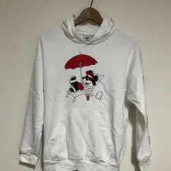 adidasアディダス　Disney ミッキー ミニー パーカー ホワイト