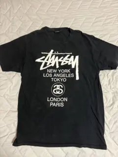 STUSSY ワールドツアー Tシャツ ブラック Lサイズ
