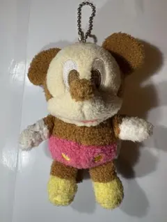 ミッキーマウス ぬいぐるみ ボールチェーン レトロ