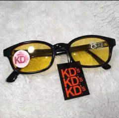 KD'S サングラス　イエロー系
