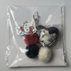 富江×ハローキティ エニマイくじ B賞 ハートキーホルダー①