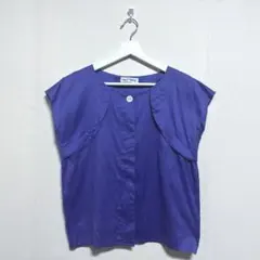 《Miss Chloe》 クロエ (40) ノースリーブシャツ パープル 綿