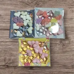 ハート型デコレーションパーツセット