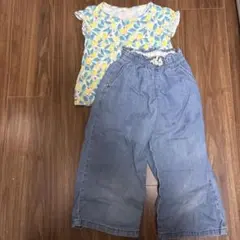 ユニクロ　GU Tシャツボトムスセット　110cm