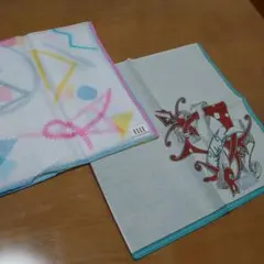 ELLE　トリイユキ　ハンカチ2枚セット