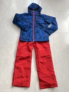 nnoum スキーウェア 子ども用 青赤　150
