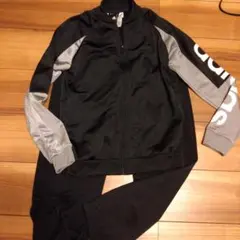 adidas ジャージ 150サイズ 黒/グレー