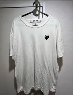 PLAY COMME des GARÇONS ホワイト Tシャツ XL