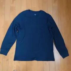 ユニクロ　メンズ　ソフトタッチクルーネックTシャツ　長袖