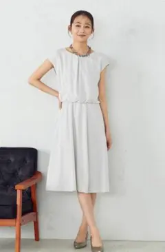 【新品タグ付き】コムサイズムCOMME CA ISM　ワンピース　M 洗濯機OK