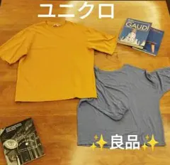 ✨良品✨UNIQLO AIRism 等茶色＆グレー Tシャツ Lサイズ