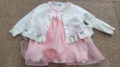 長袖ワンピース・カーディガン　セット　女の子　80センチ