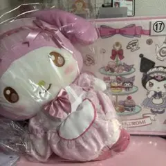 サンリオくじ マイメロ ぬいぐるみ、マットセット