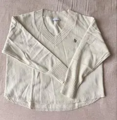 GeeRA別注【U.S. POLO ASSN.】 Vネックニットプルオーバー