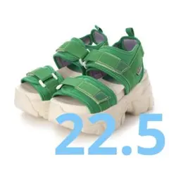 Yosuke ヨースケ　厚底　サンダル　緑　グリーン　22.5のサムネイル