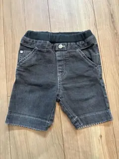 ブラックデニム短パン　80cm