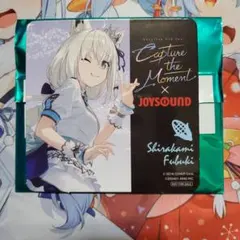 ホロライブ JOYSOUND ジョイサウンド コースター ホログラム 白上フブキ 白上フブキ ホロ加工コースター JOYSOUND hololive ホロライブ