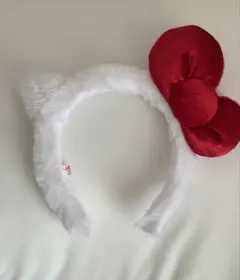 ハローキティ カチューシャ 白赤